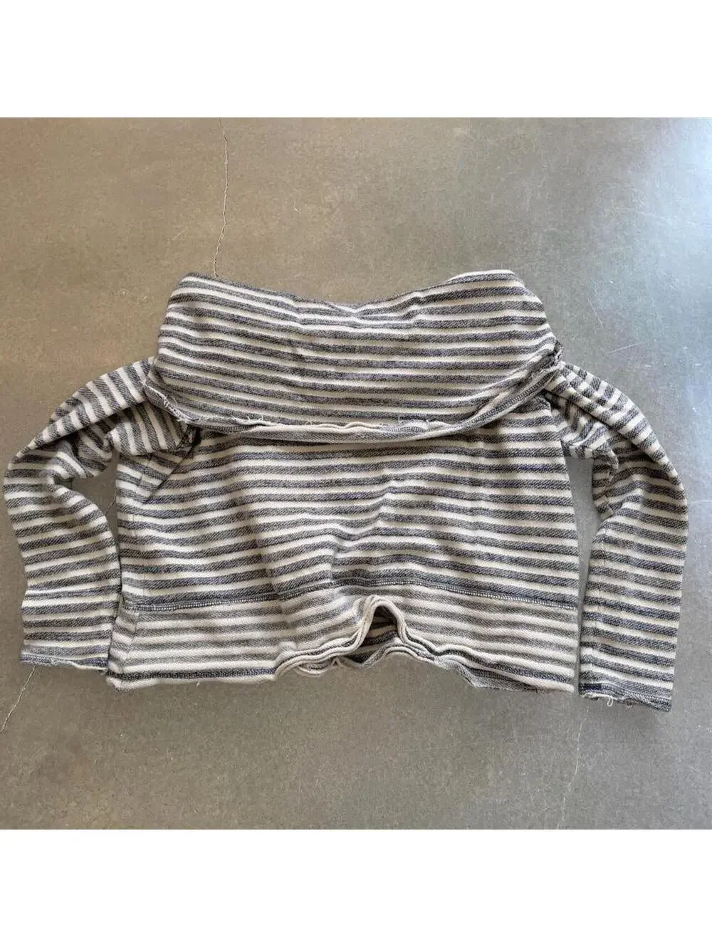 Free People Striped Long Sleeve cropped sweater | Women’s XS